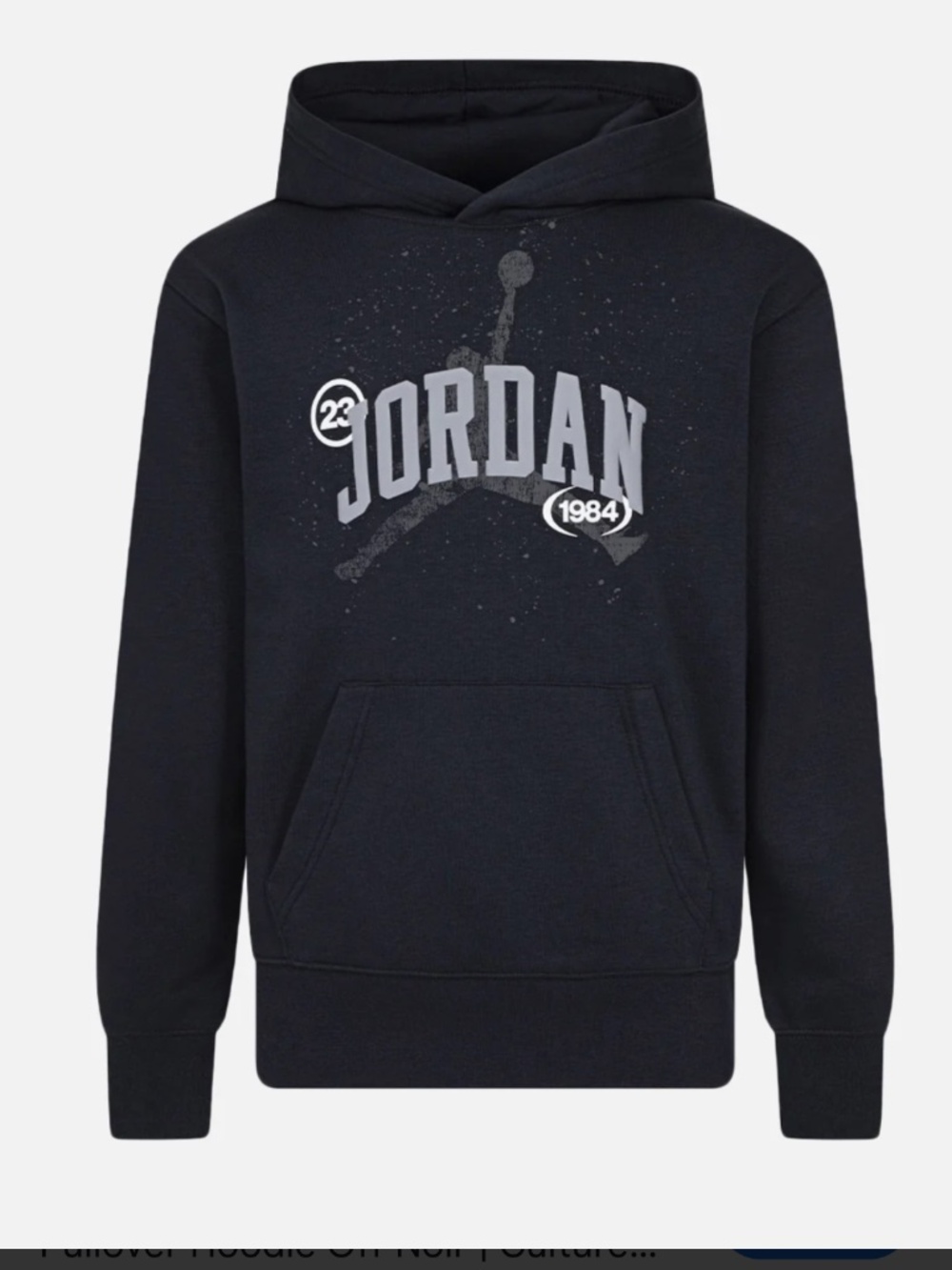 Jordan Jumpman 1984 Graphic Pullover Hoodie - Black/Grey
